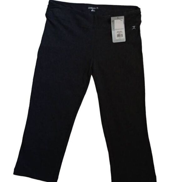 Danskin Sleek Fit NWT Cropped Workout Pants Women's Size Medium Charcoal Grey - Picture 1 of 7